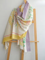 Delphi Painted Cotton Stole
