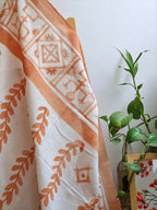 Godna Painted Cotton Dupatta