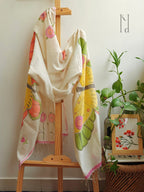 Titli Muslin Cotton Painted Stole