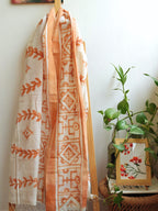 Godna Painted Cotton Dupatta