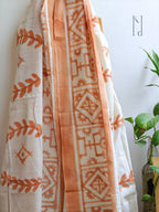 Godna Muslin Cotton Painted Dupatta