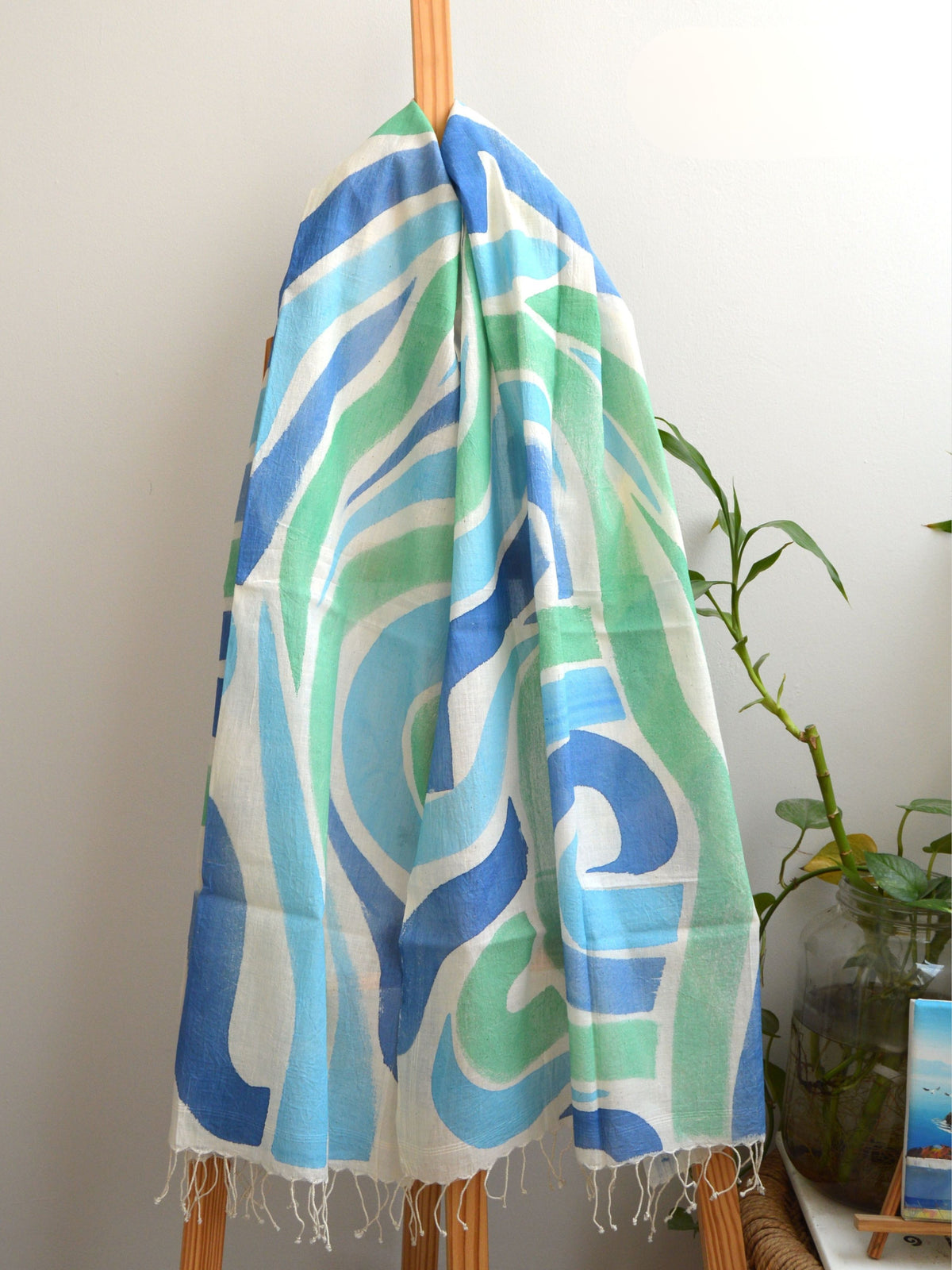 Vaayu Painted Cotton Stole