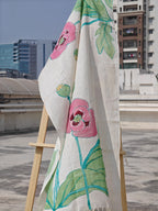 Poppies Painted Cotton Dupatta
