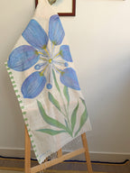 Iris Painted Cotton Stole