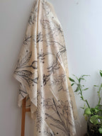 Gardenia Painted Silk Dupatta