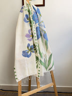 Iris Painted Cotton Stole
