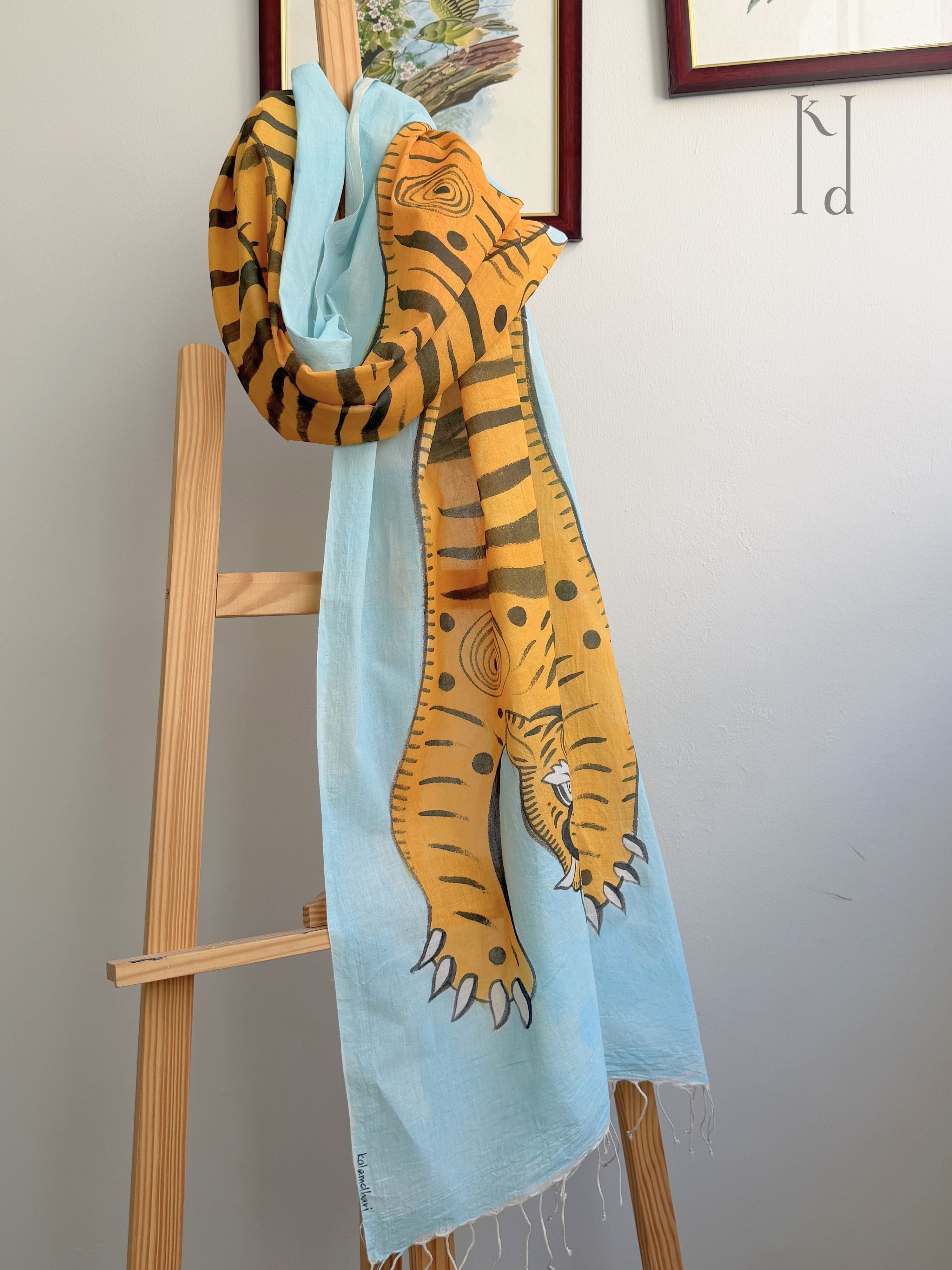 Sheru Painted Muslin Stole