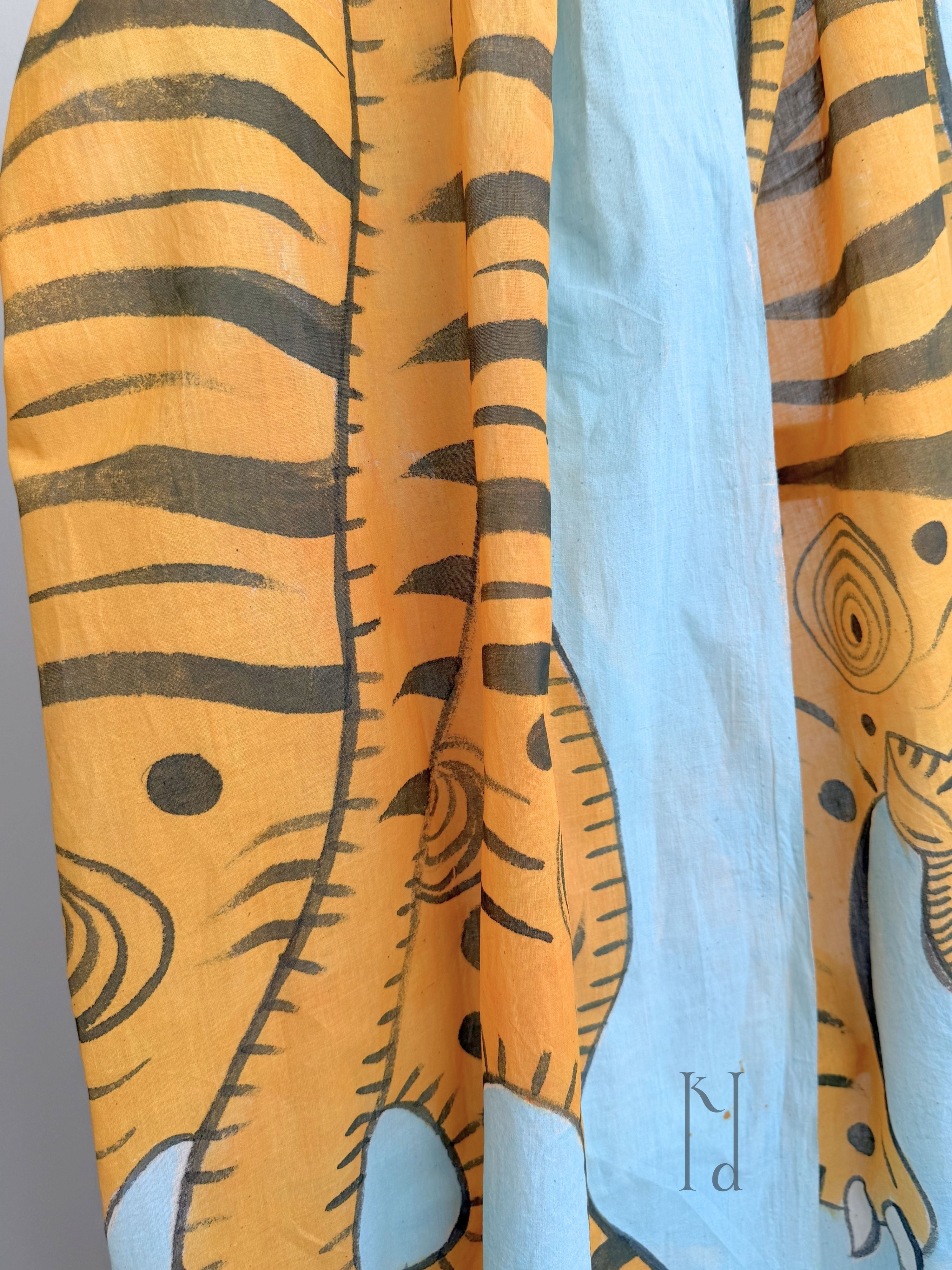 Sheru Painted Muslin Stole