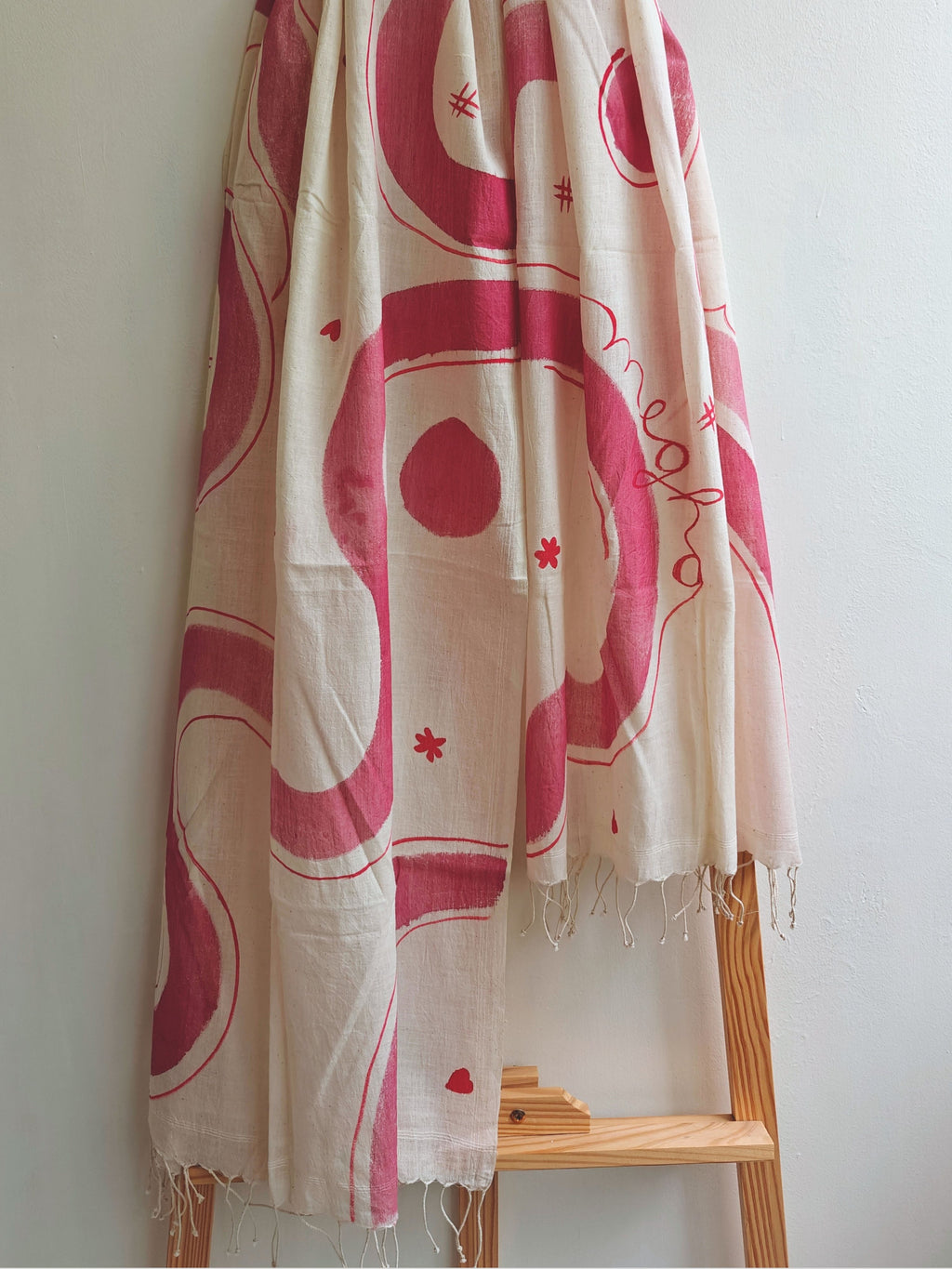 Personalized Painted Cotton Stole