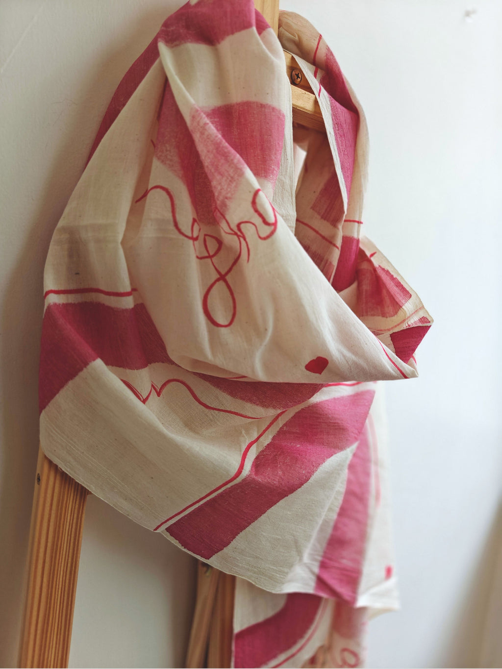 Personalized Painted Cotton Stole