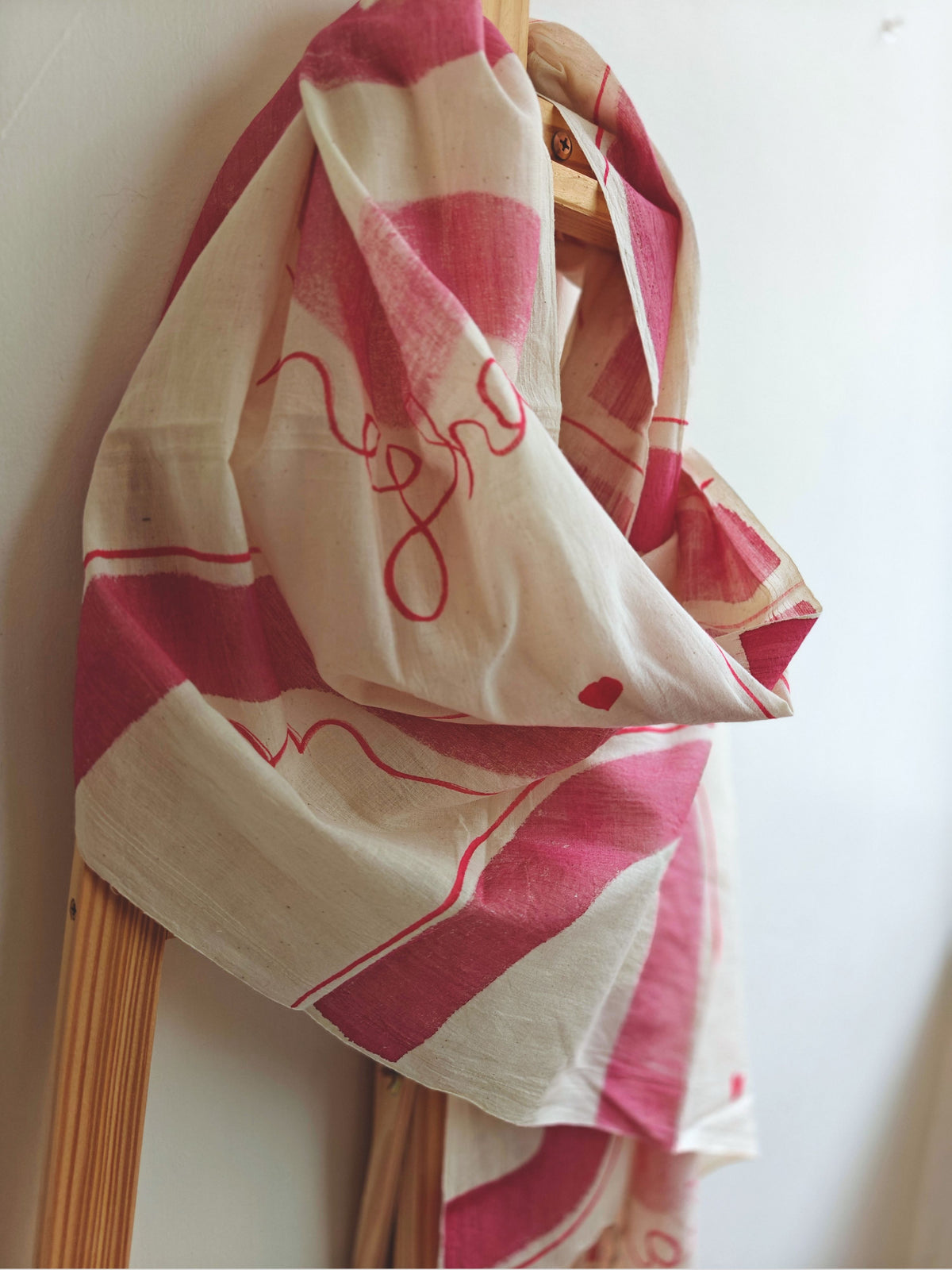 Personalized Painted Cotton Stole