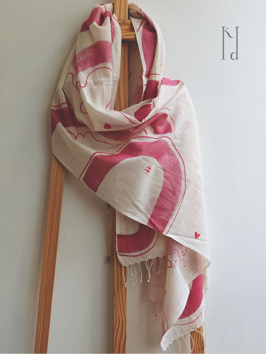 Personalized Painted Muslin Stole
