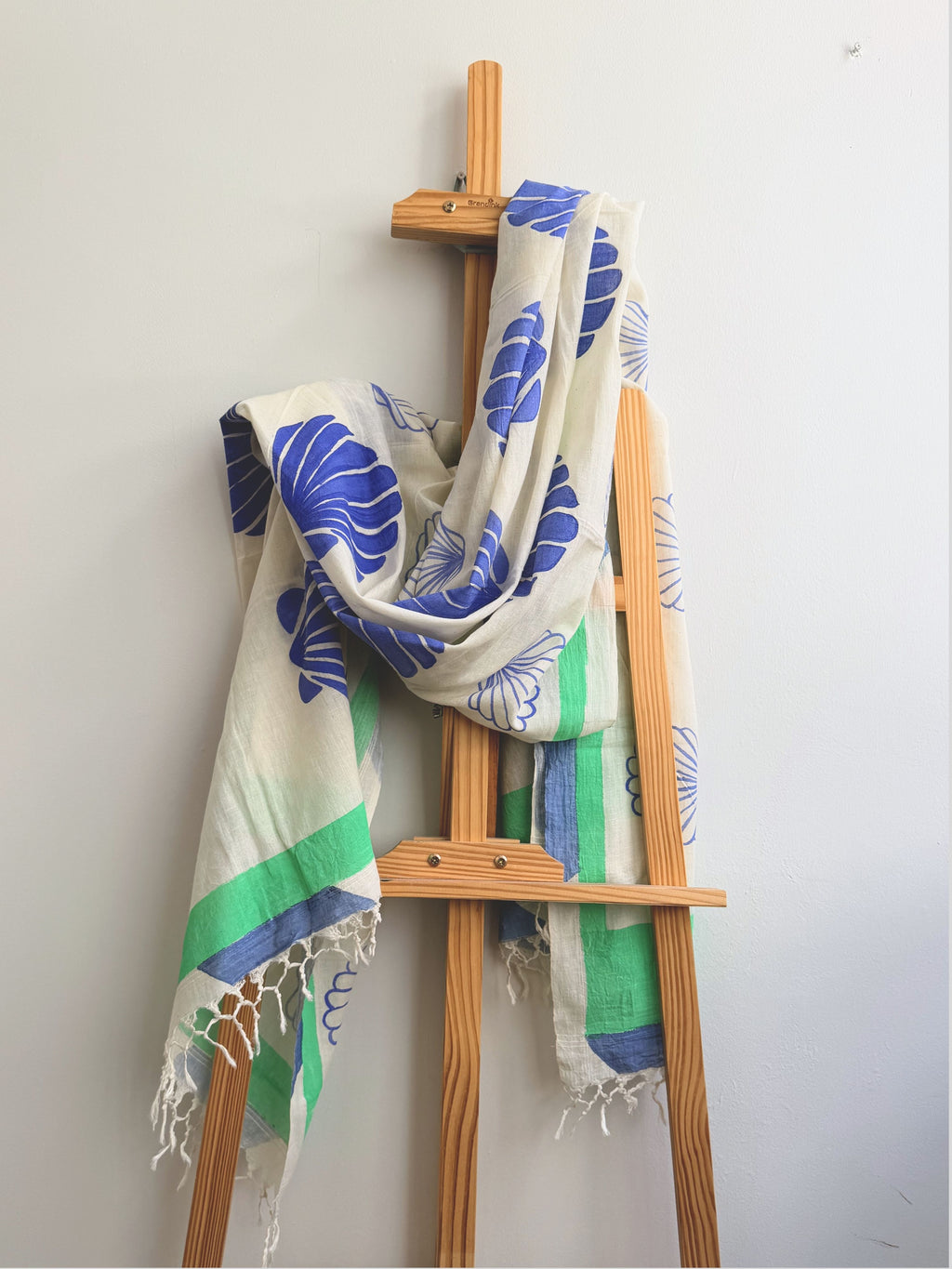 Sea Shell Painted Cotton Dupatta