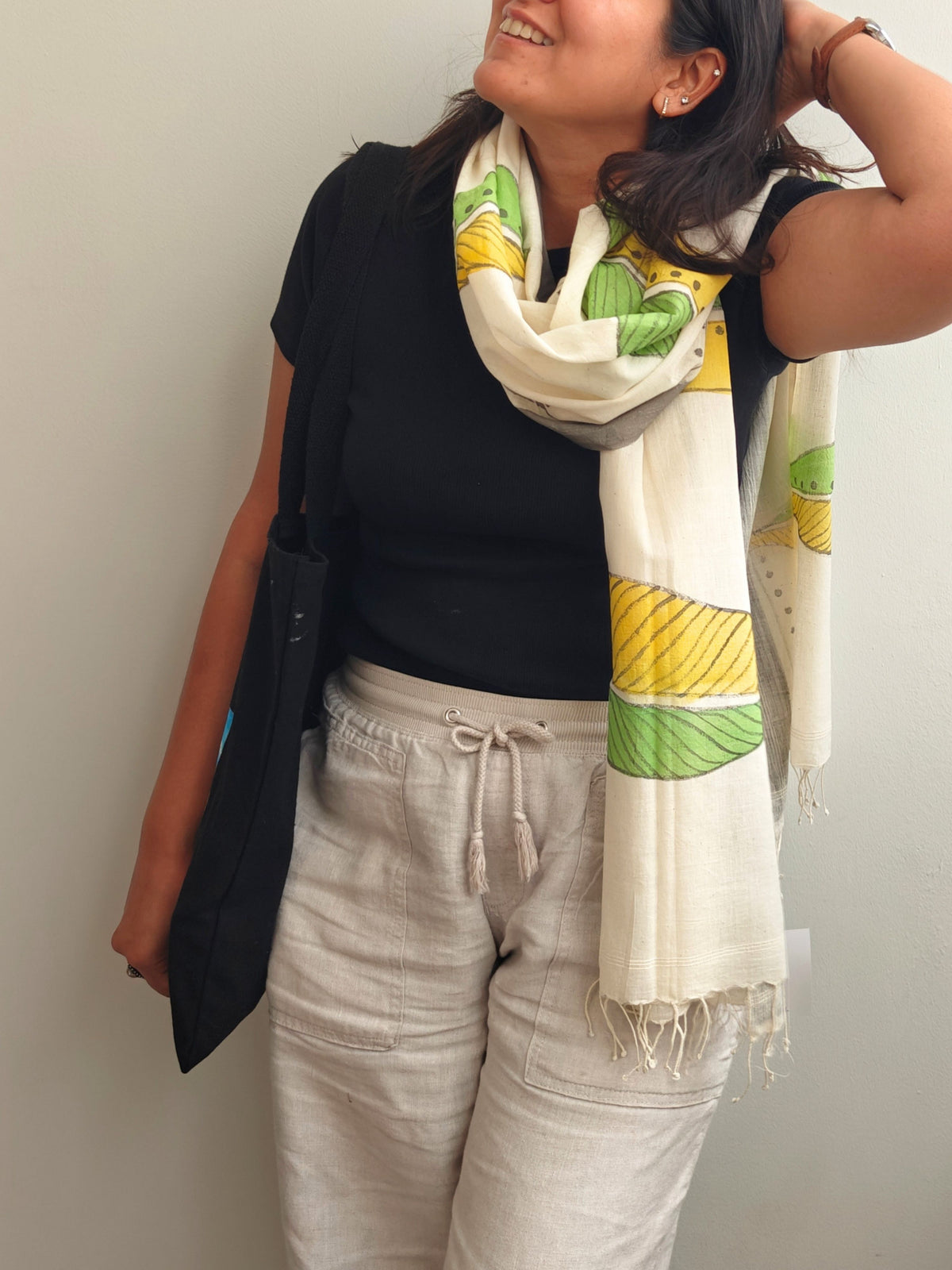 Patti Painted Cotton Stole