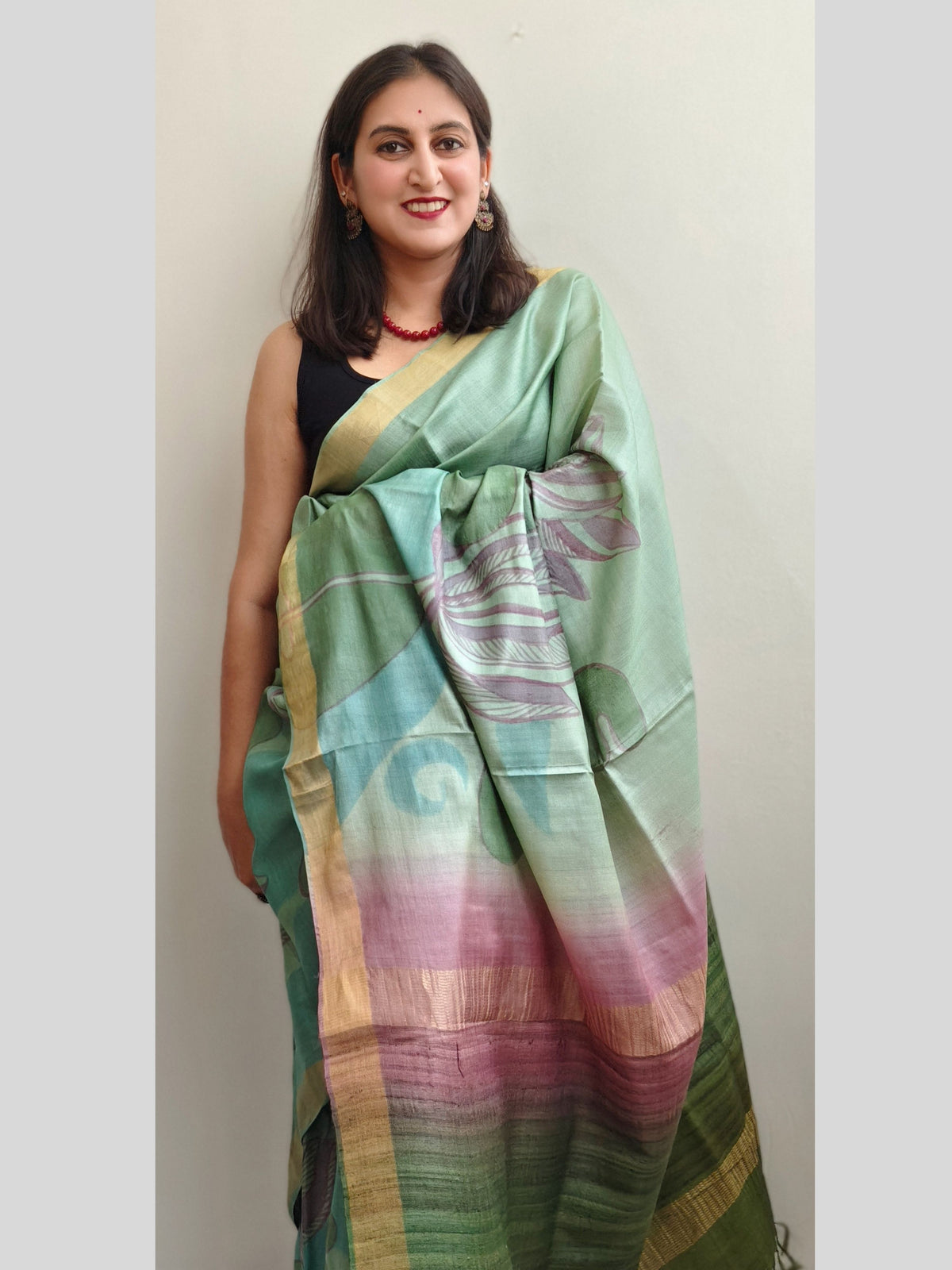 Ellora Painted Tussar Saree