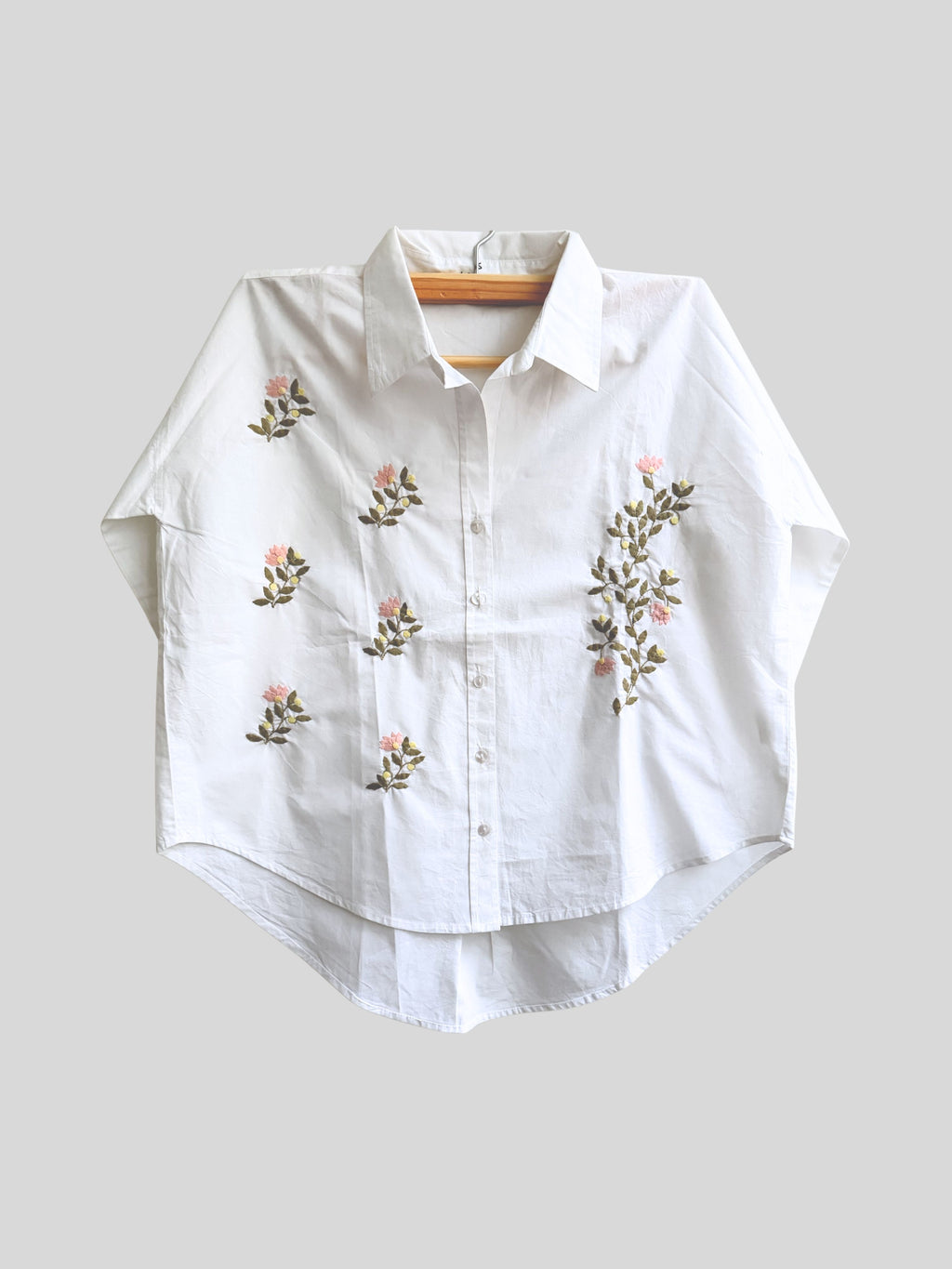Naazuk Applique Oversized Shirt