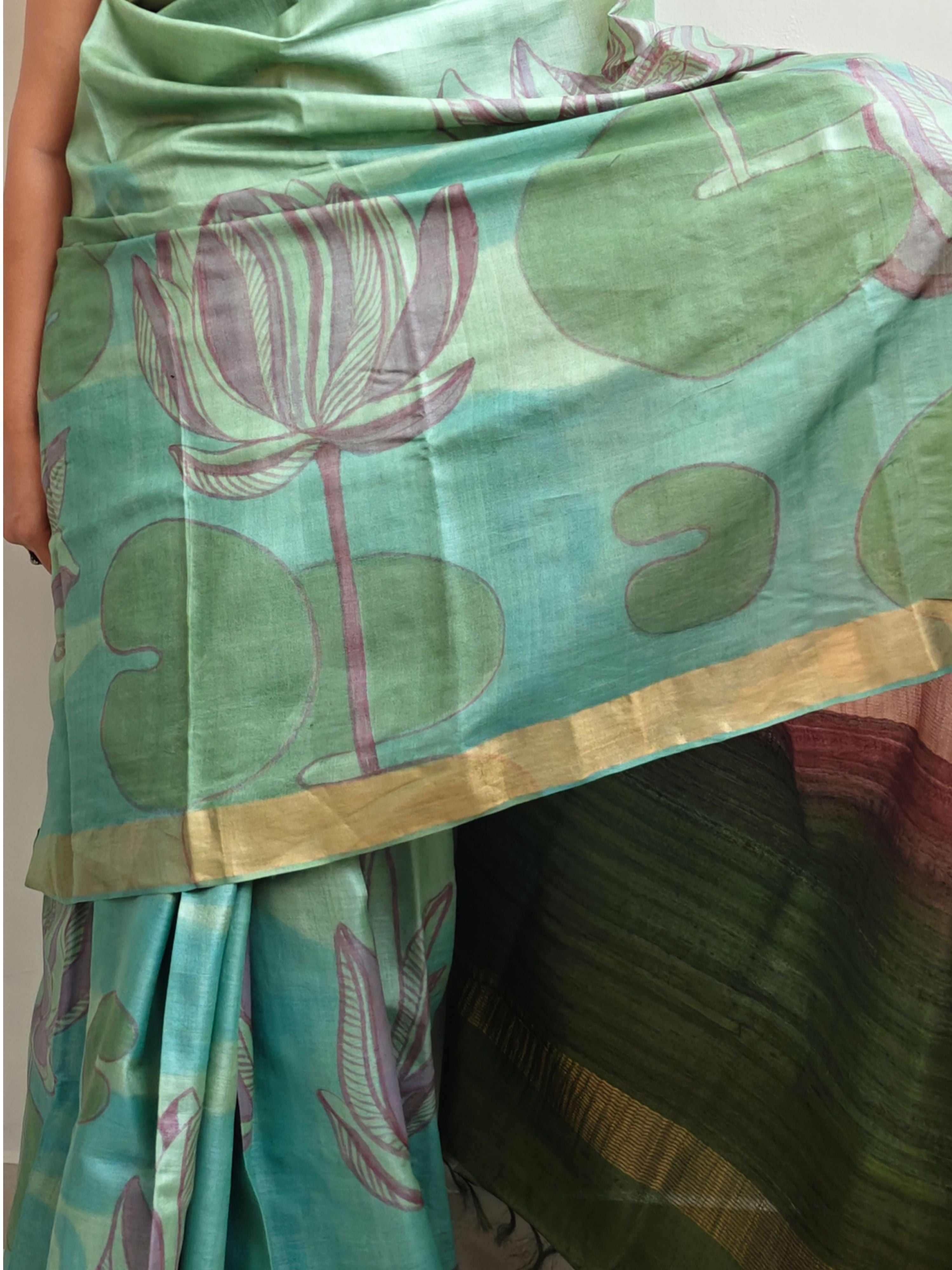Ellora Painted Tussar Saree