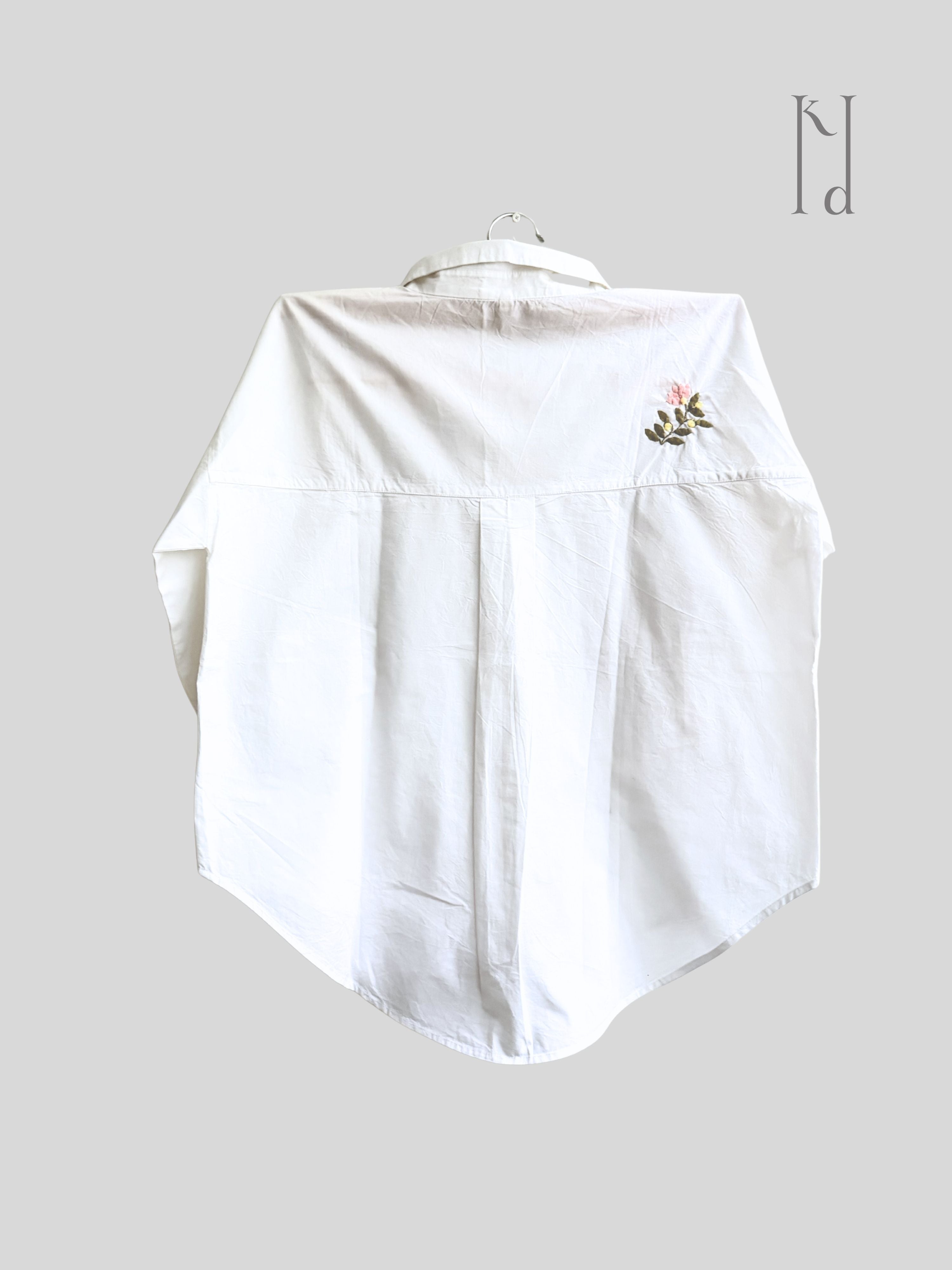Naazuk Applique Oversized Shirt