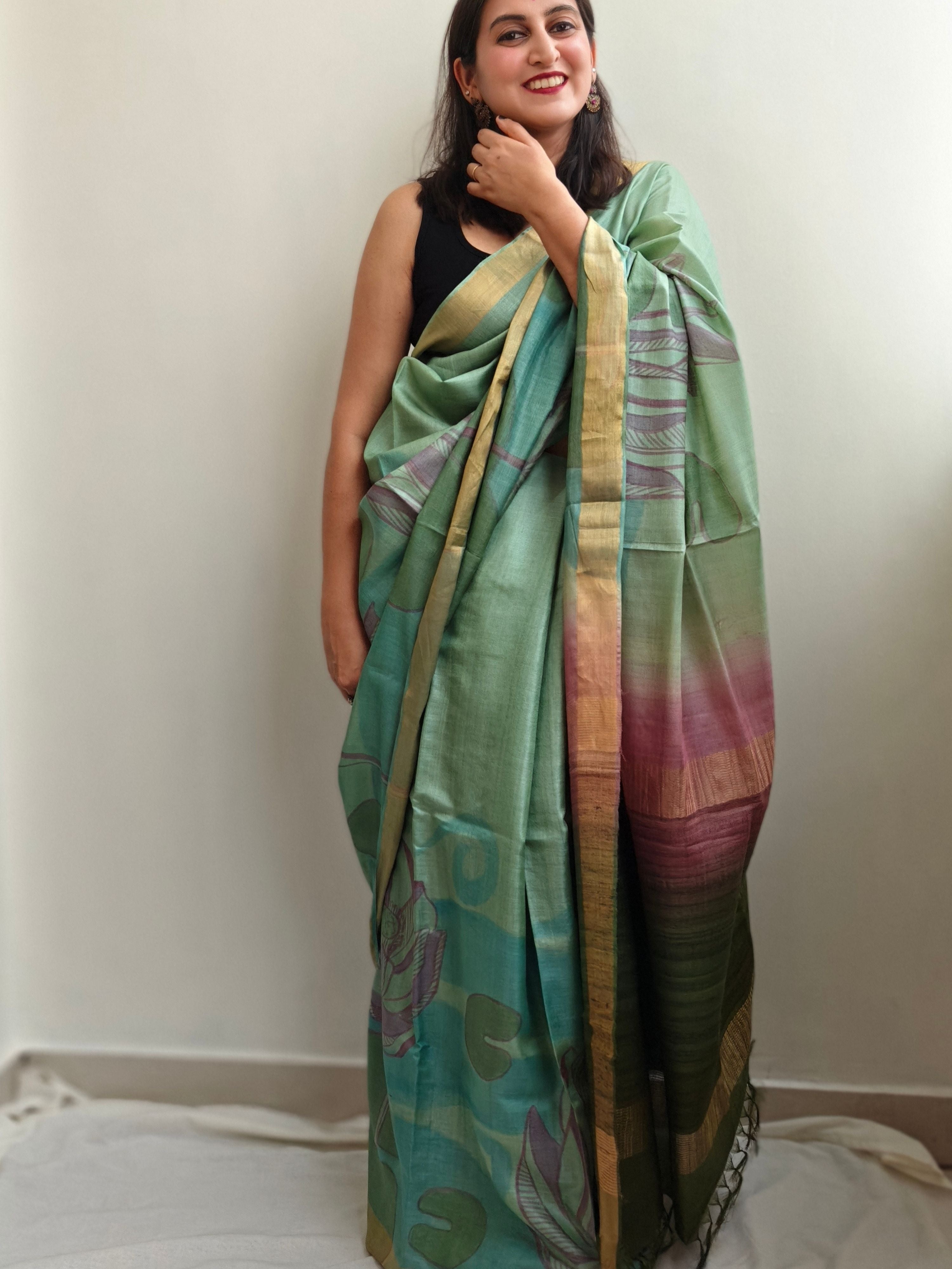 Ellora Painted Tussar Saree