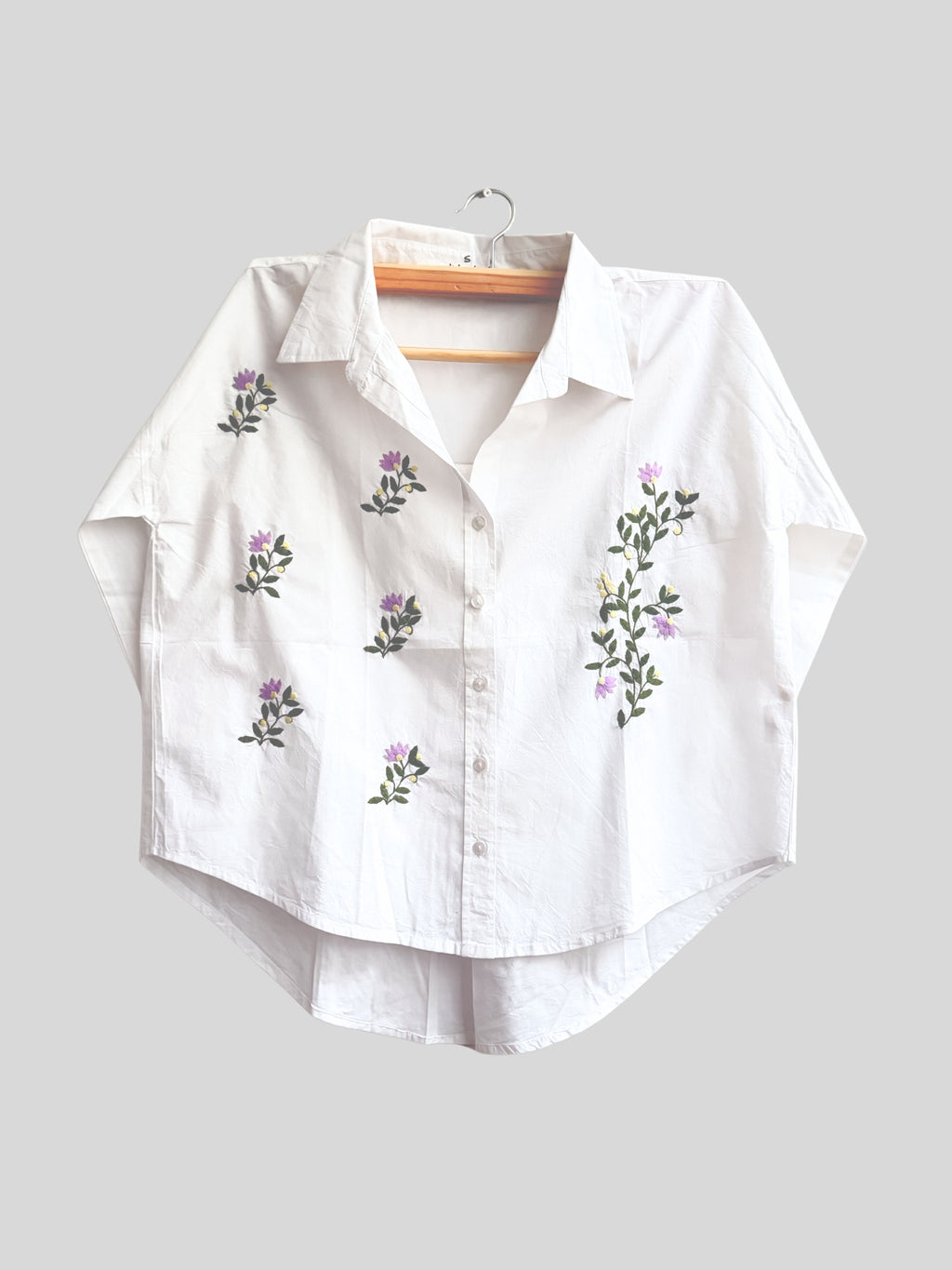 Naazuk Applique Oversized Shirt