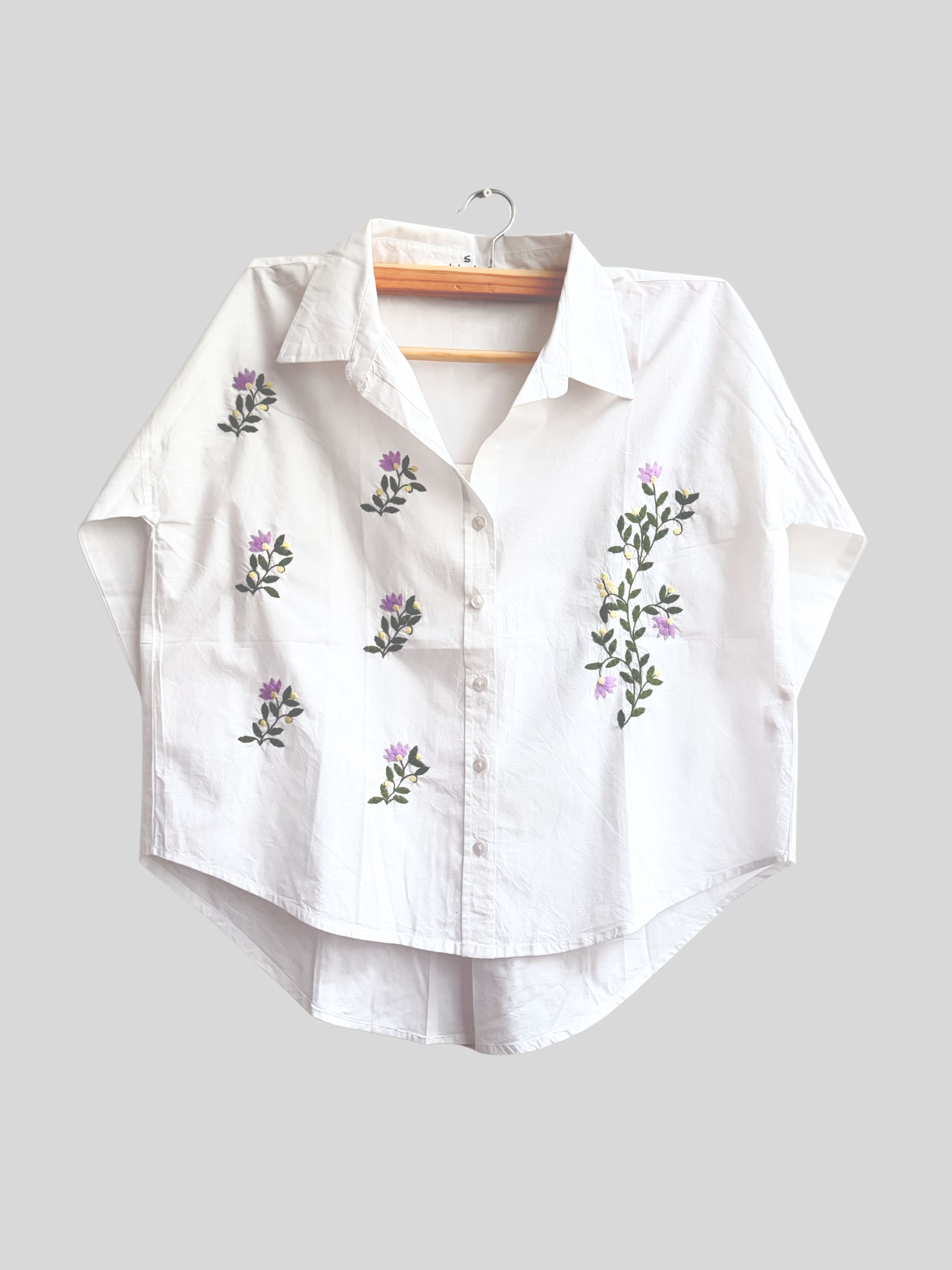 Naazuk Applique Oversized Shirt