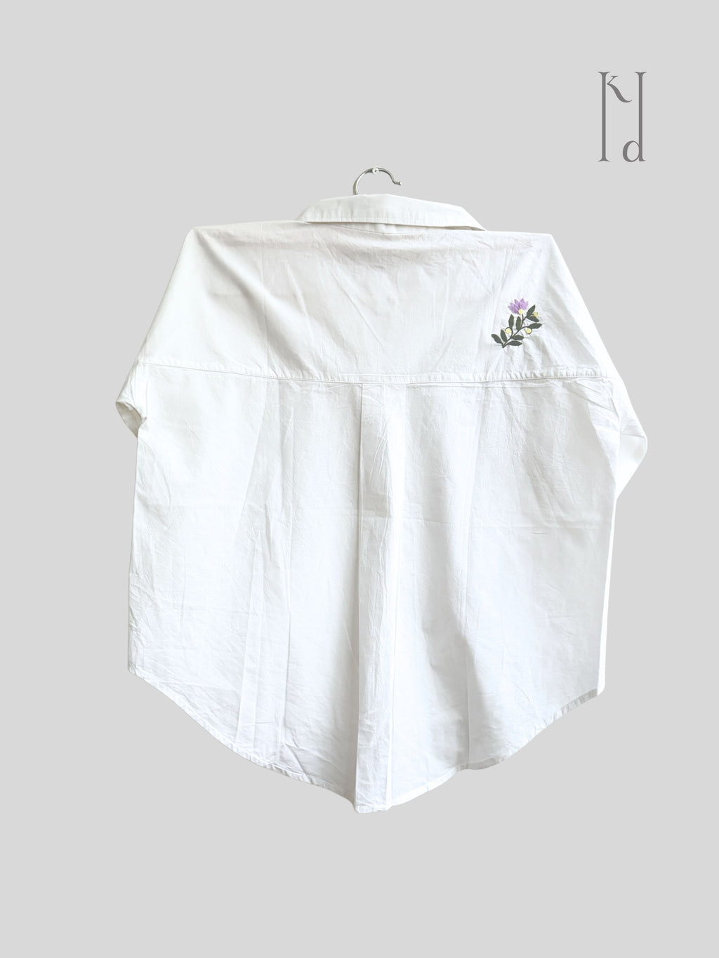 Naazuk Applique Oversized Shirt