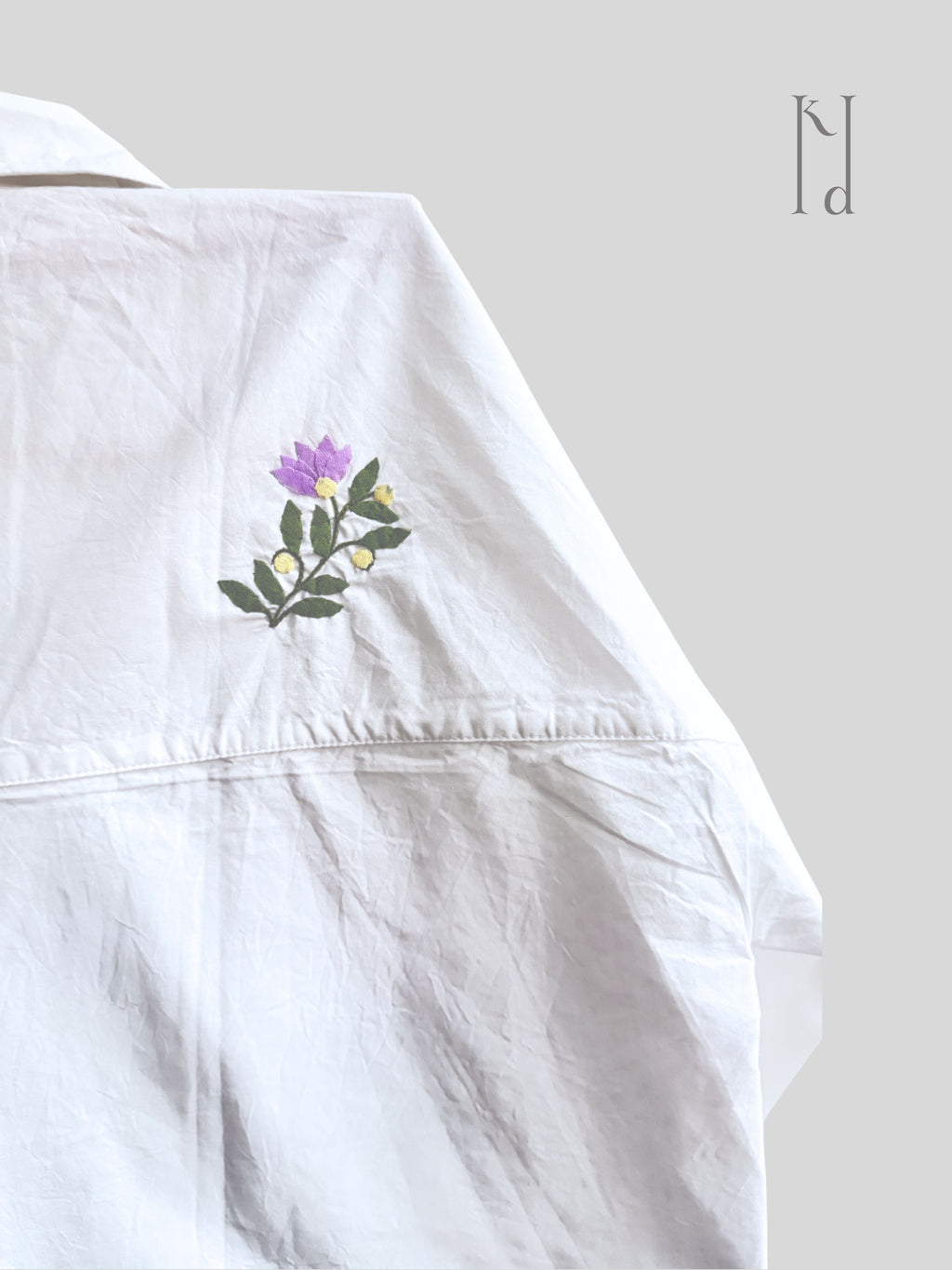 Naazuk Applique Oversized Shirt