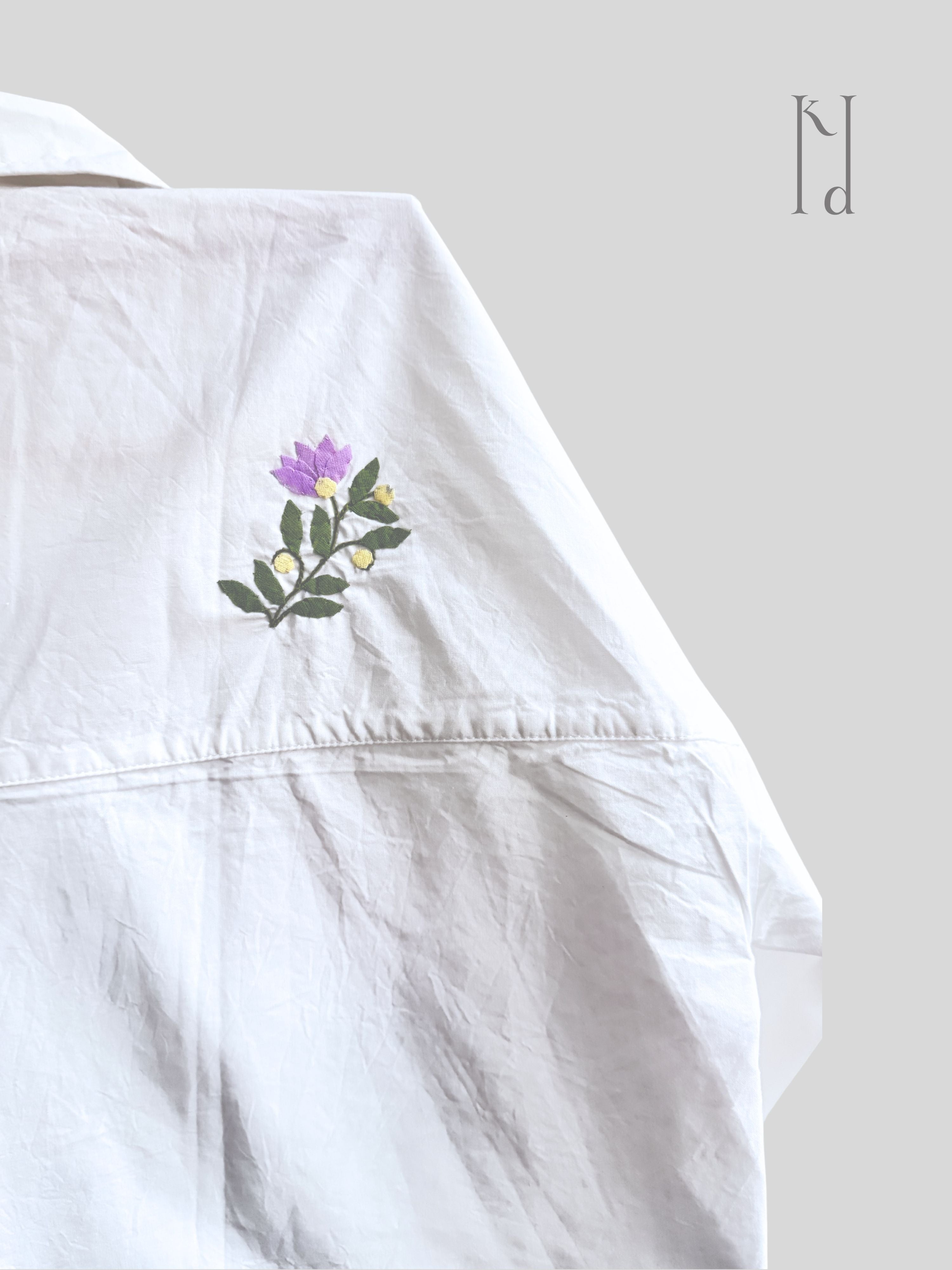 Naazuk Applique Oversized Shirt