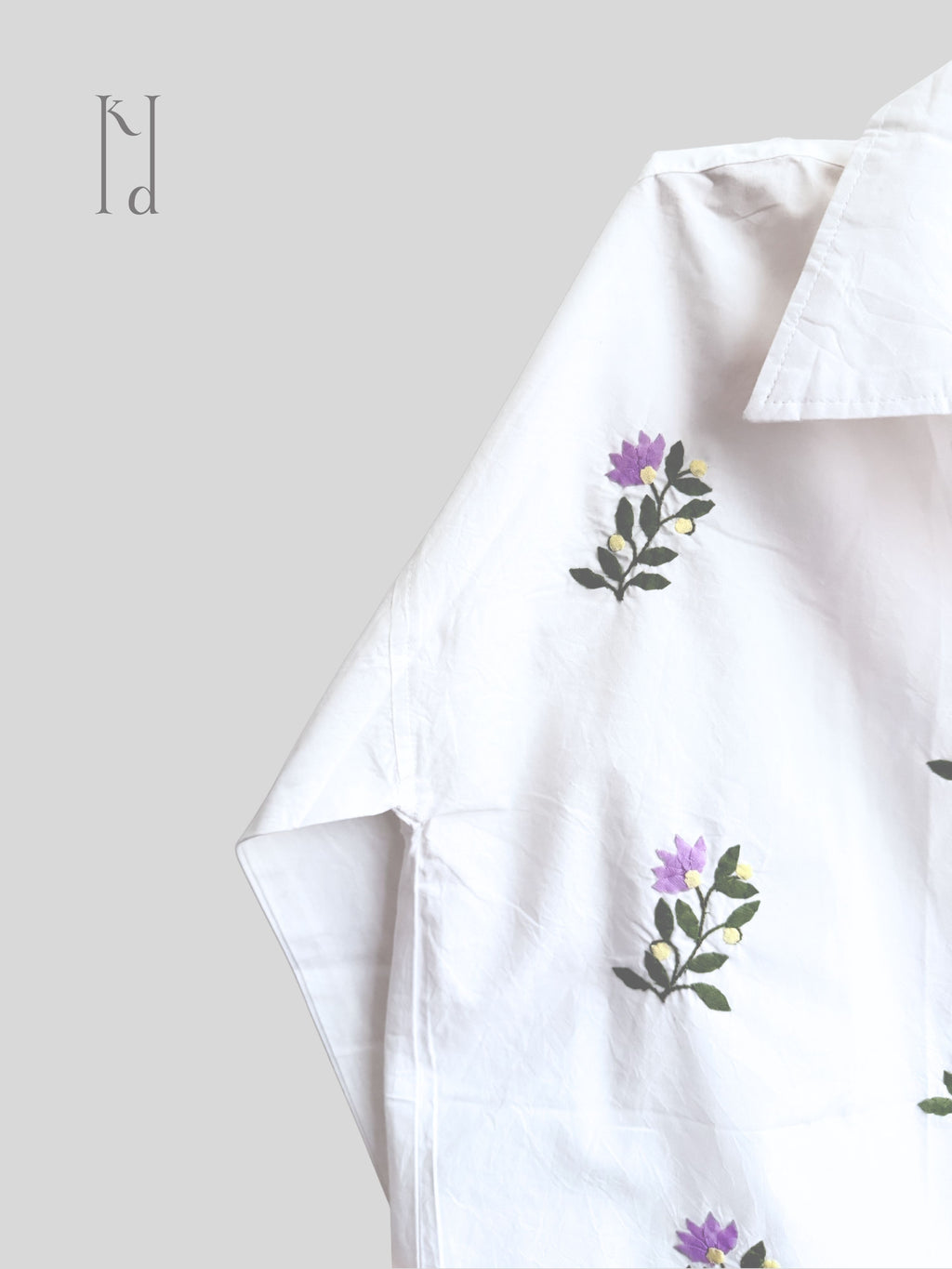 Naazuk Applique Oversized Shirt