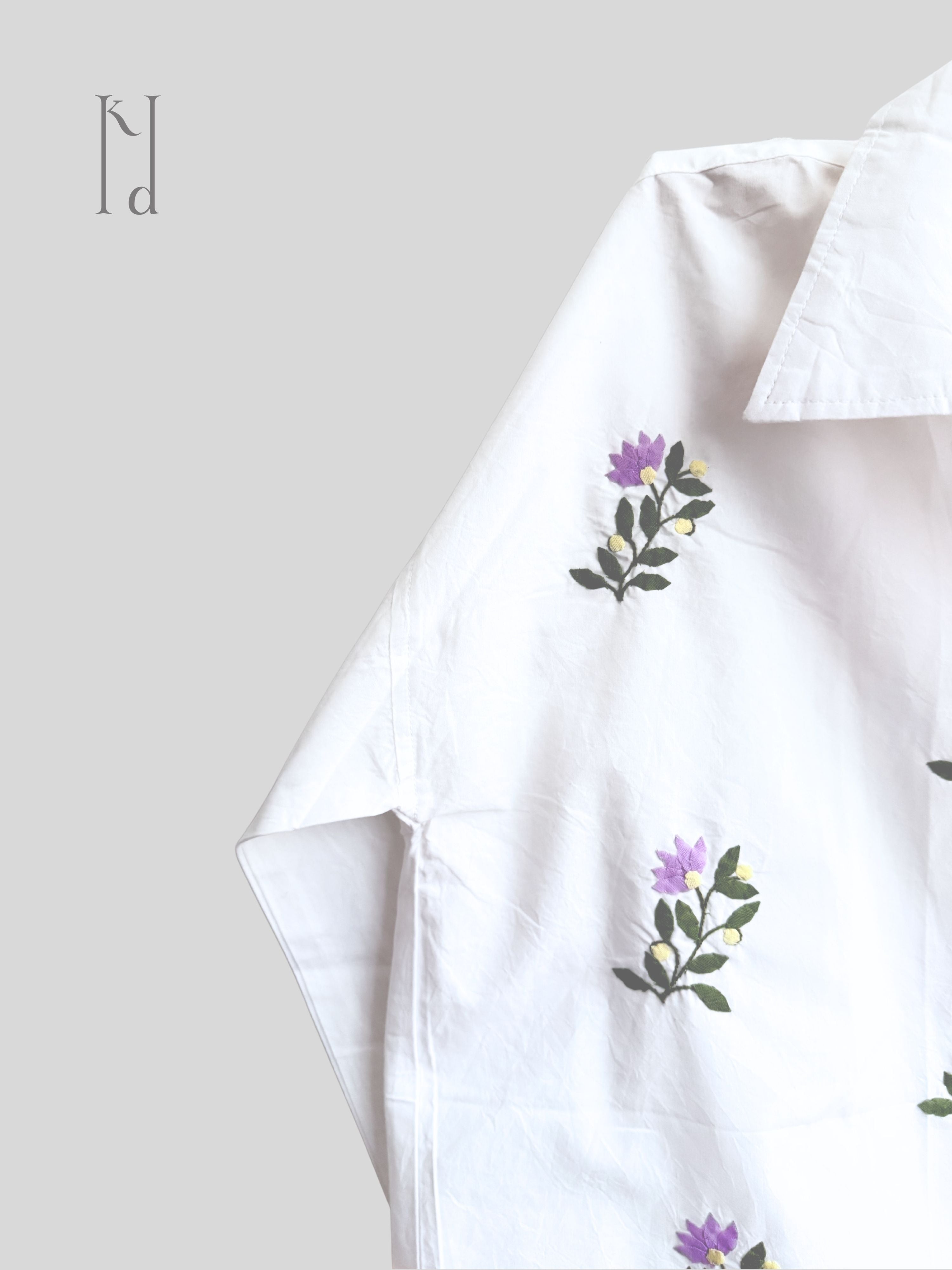 Naazuk Applique Oversized Shirt