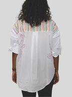 La Vie Est Belle Painted Oversized Shirt