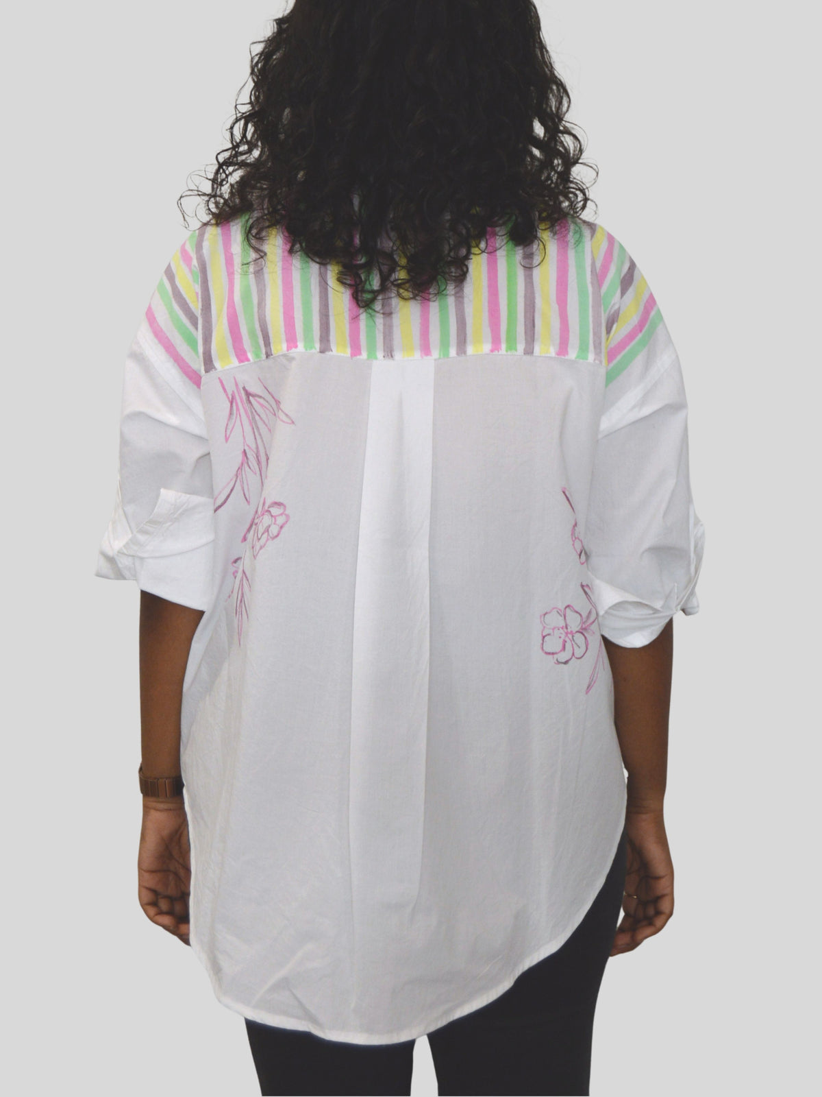 La Vie Est Belle Painted Oversized Shirt