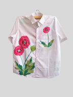 Poppies Painted Half Shirt