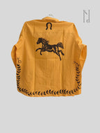 Fire Horse Painted Mul Cotton Shirt