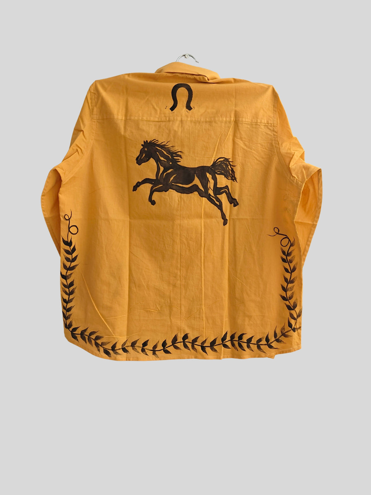 Fire Horse Painted Mul Cotton Shirt