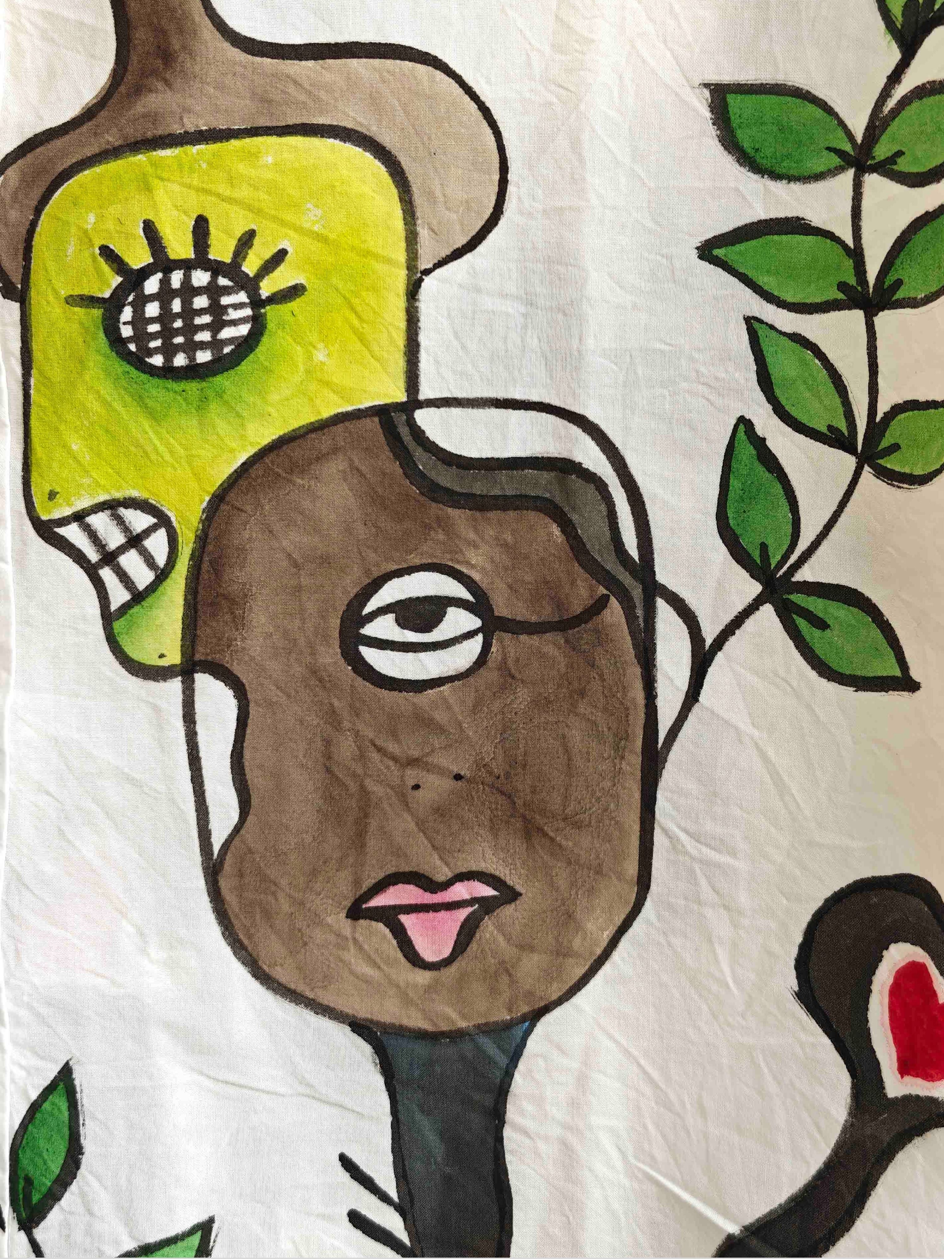 Self Love Painted Oversized Shirt