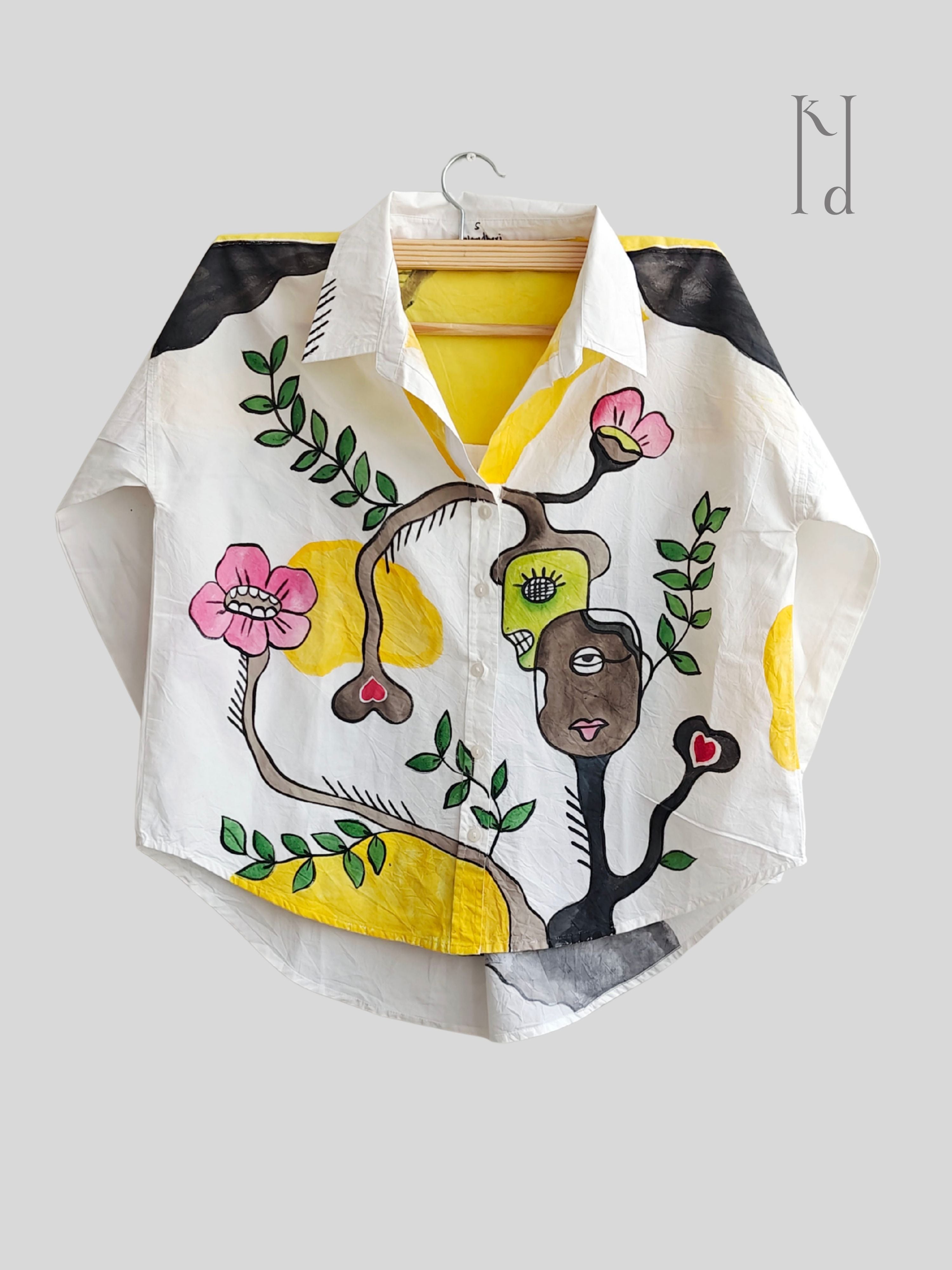 Self Love Painted Oversized Shirt