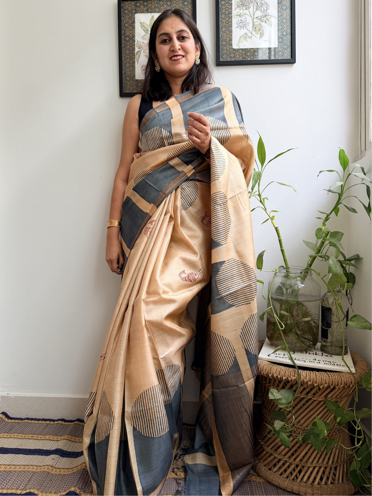 Machhli Tussar Saree