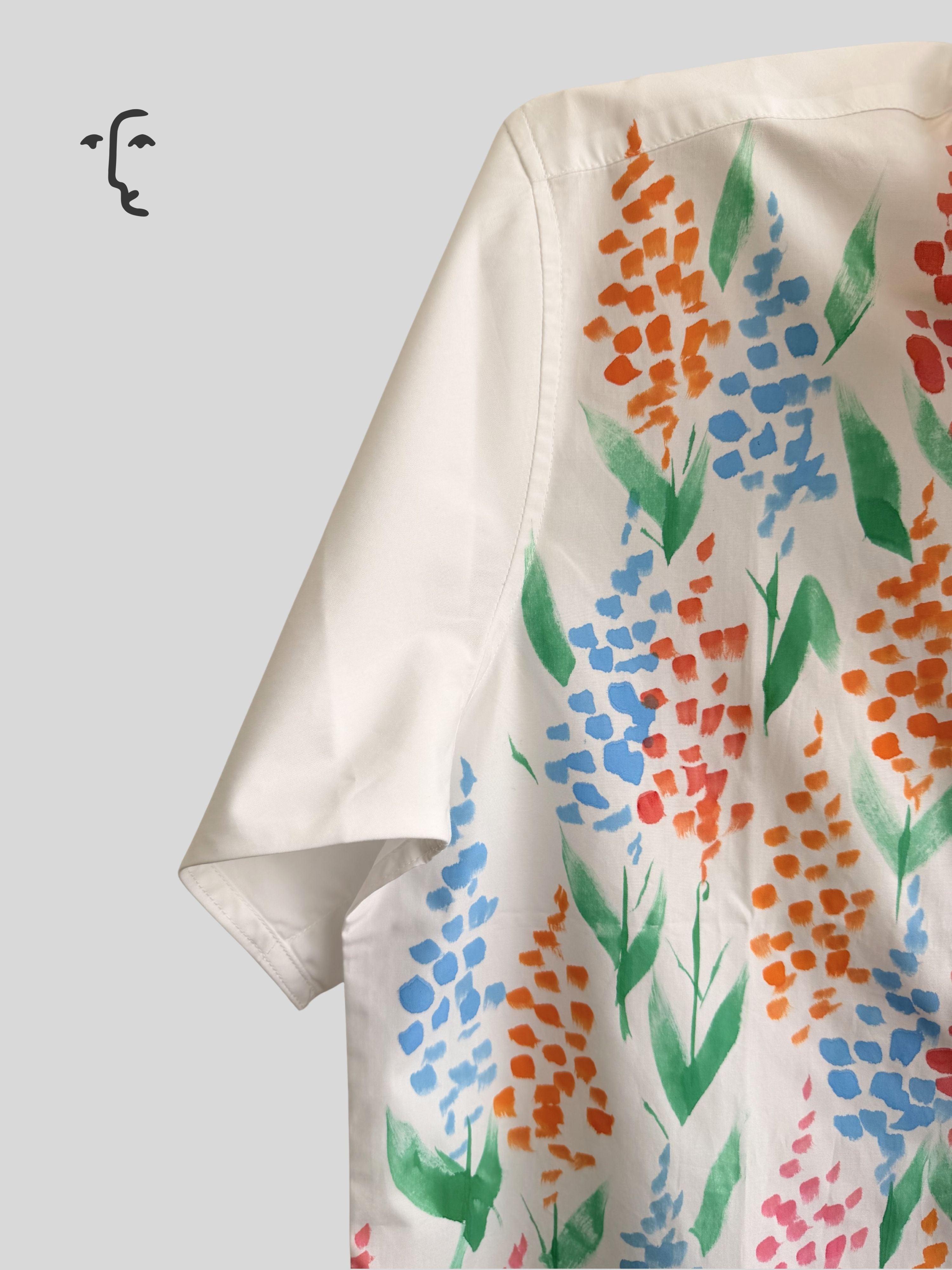 Delphi Painted Half Shirt