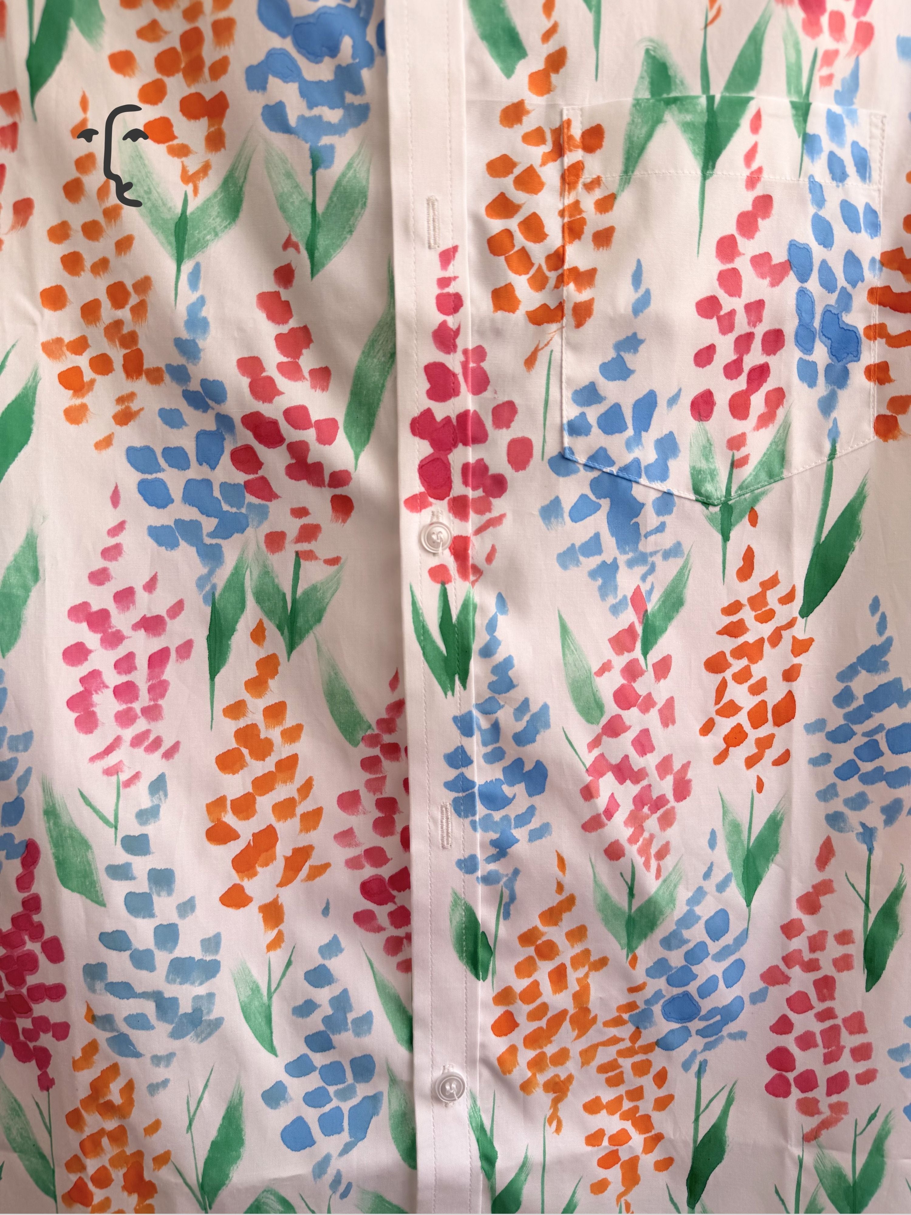 Delphi Painted Half Shirt