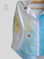 Gaitonde inspired Painted Oversized Shirt