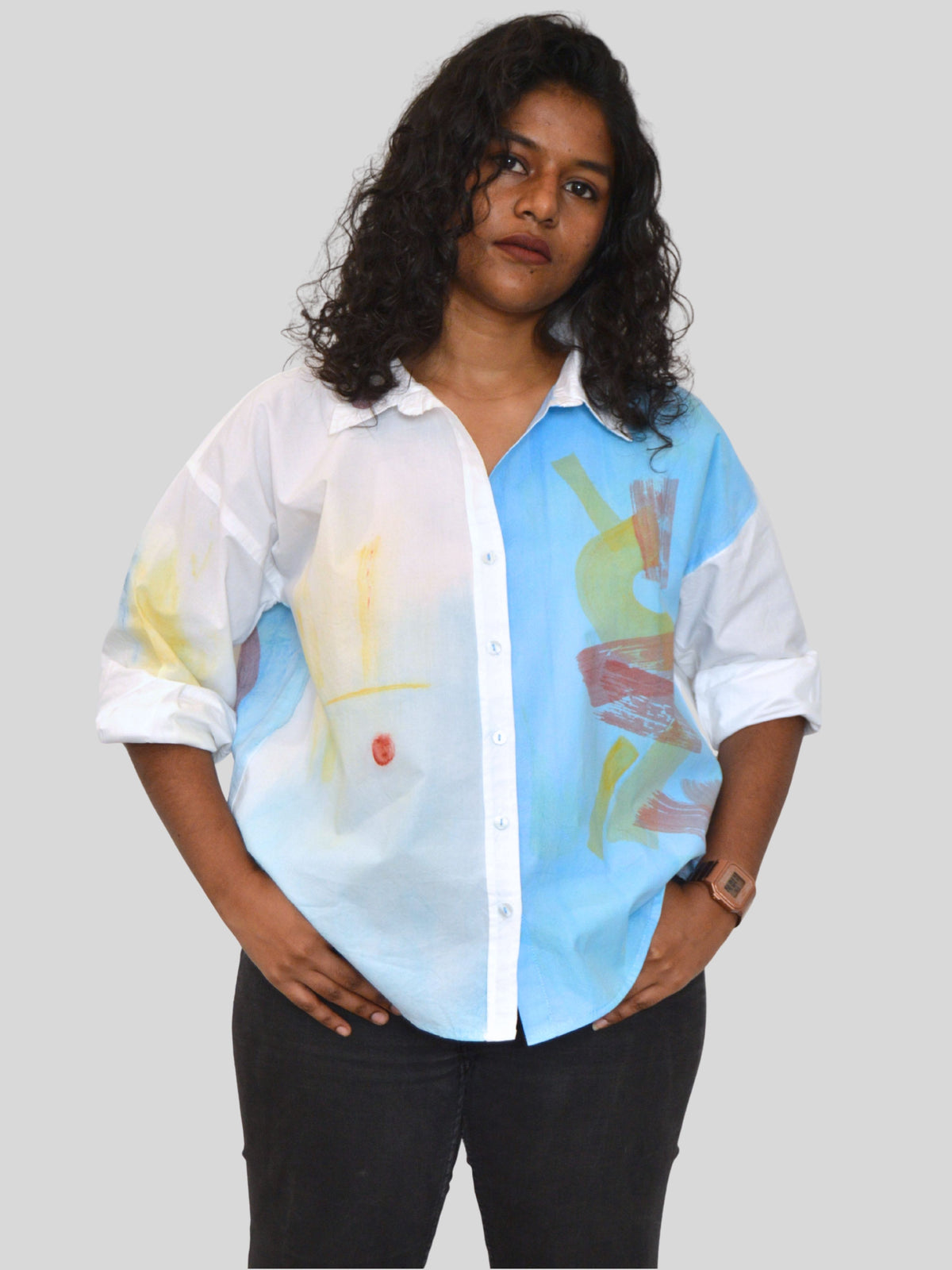 Gaitonde Painted Oversized Shirt