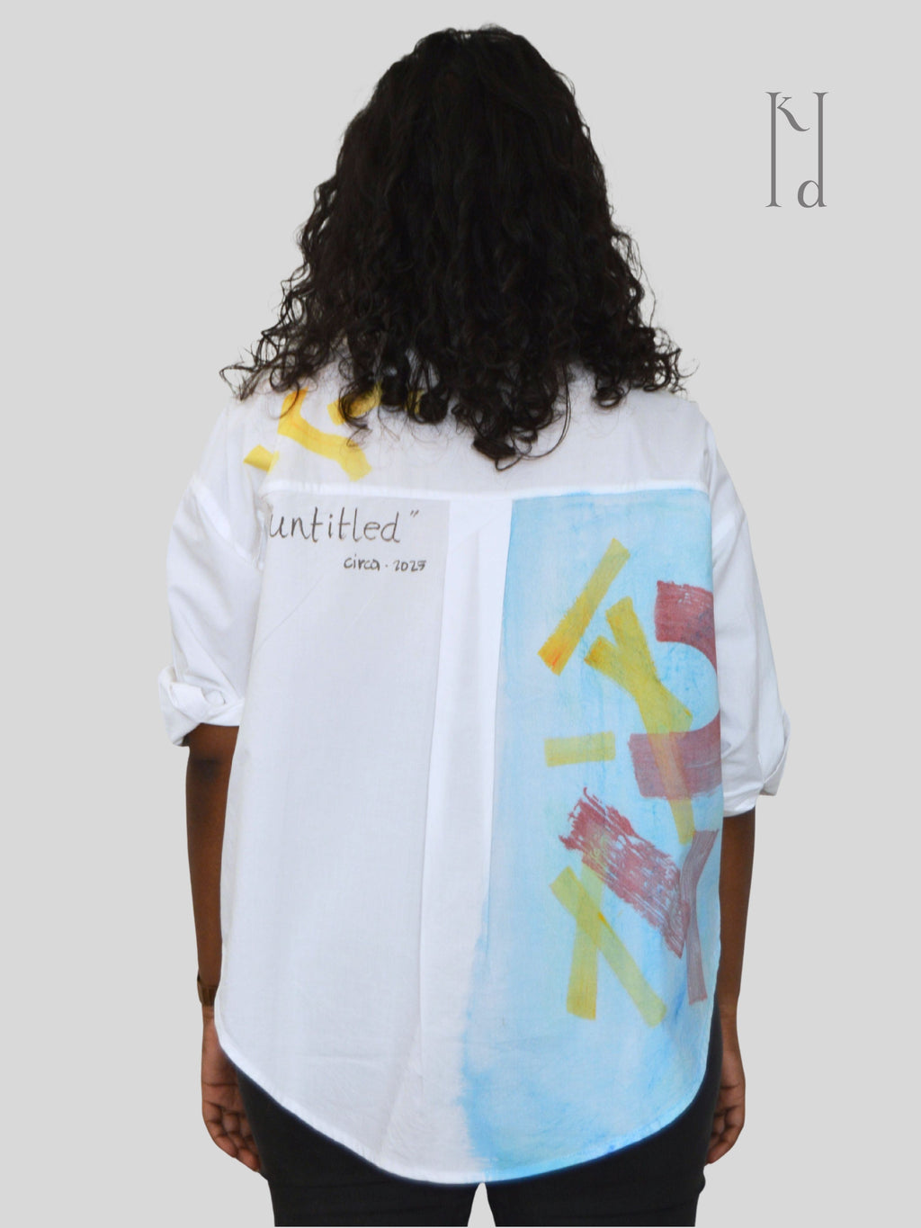 Gaitonde inspired Painted Oversized Shirt