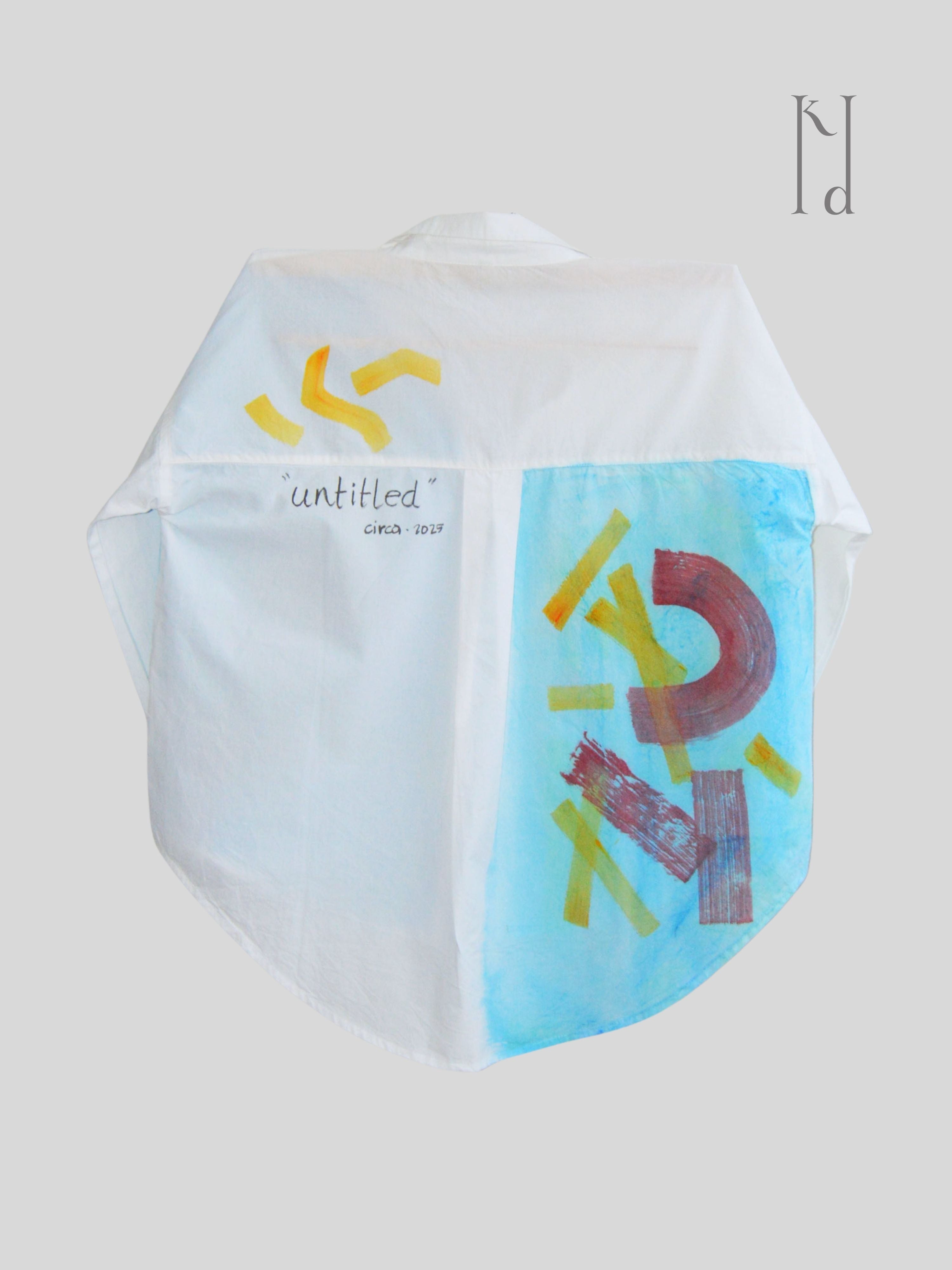 Gaitonde inspired Painted Oversized Shirt