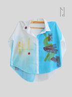 Gaitonde inspired Painted Oversized Shirt