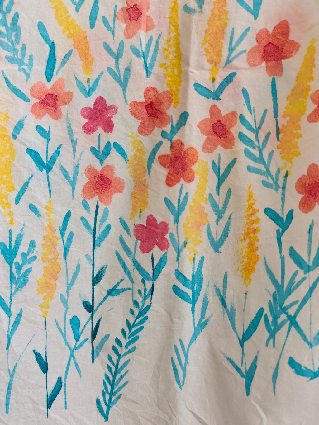 Wildflowers Painted Oversized Shirt