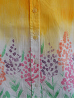 Spring Flowers Painted Oversized Shirt