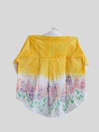 Spring Flowers Painted Oversized Shirt