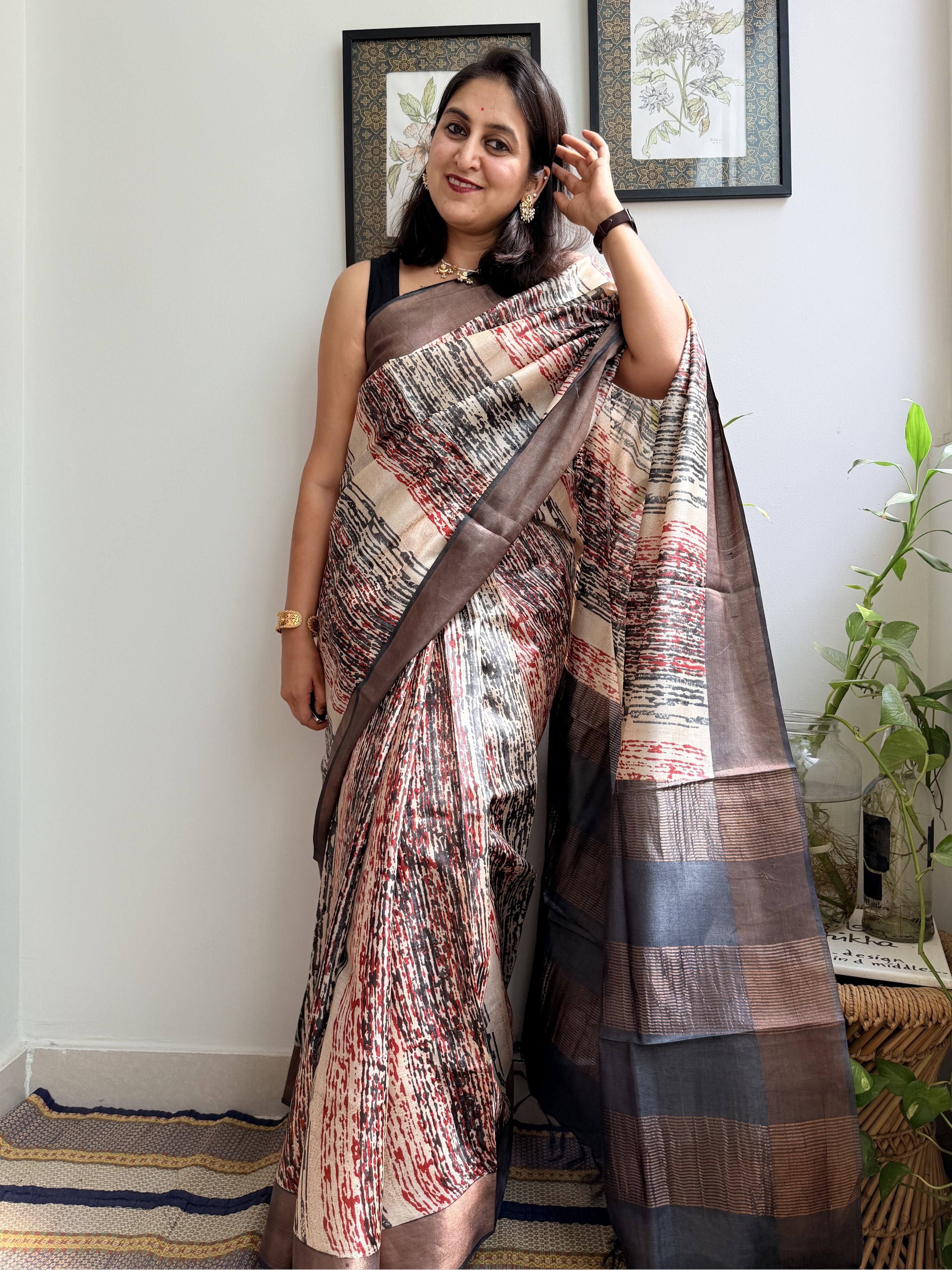 Taroo Tussar Saree