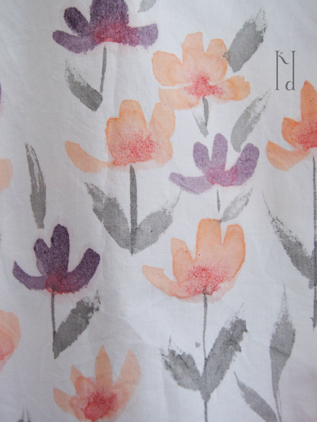 Phool Red Painted Oversized Shirt